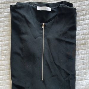 Everlane Black GoWeave Zip Dress
